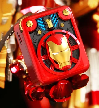 

New The Avengers Iron Man AI Intelligent Bluetooth Wireless speaker Mini Metal portable Music smart Player FM radio
