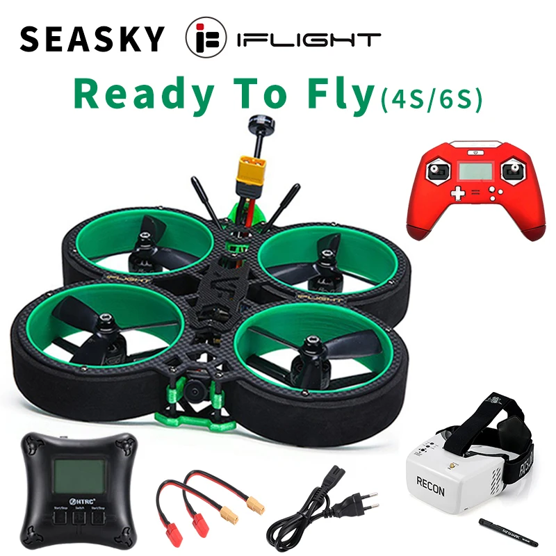 Морской гоночный Дрон iFlight Green Hornet FPV 3 дюймовый RTF Frsky Taranis X Lite sucex E F4 35A ESC 500 МВт VTX