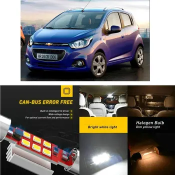 

LED Interior Car Lights For Chevrolet BEAT CAVALIER Hatchback Saloon TRAVERSE EQUINOX BOLT Dome map lamp bulb error free