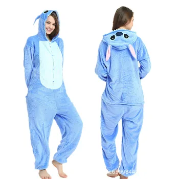 

Kigurumi Unicorn Pajamas Winter Adults Sleepwear Warm Winter Pyjamas Women Stitch Onesies Anime Costumes Jumpsuit Panda Pijamas