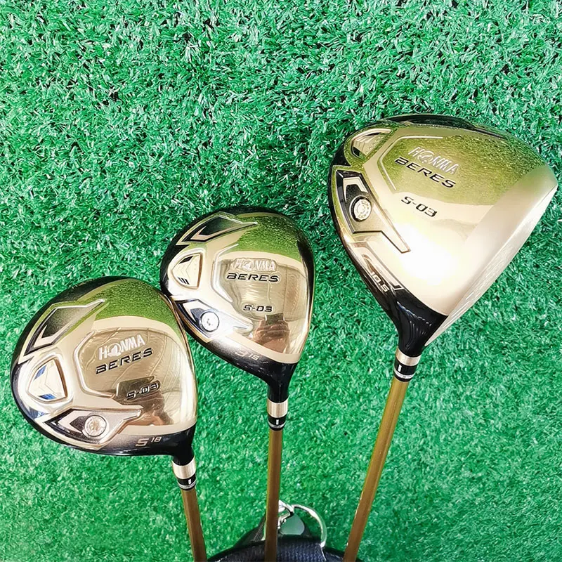 New mens Golf wood set HONMA Beres S 03 5star clubs wood driver+fairway