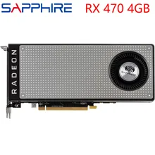 Placa de vídeo safira rx470 4gb, 256bit gddr5 placas gráficas para amd rx 400 séries placas vga rx 470 displayport 570 580 480 usado