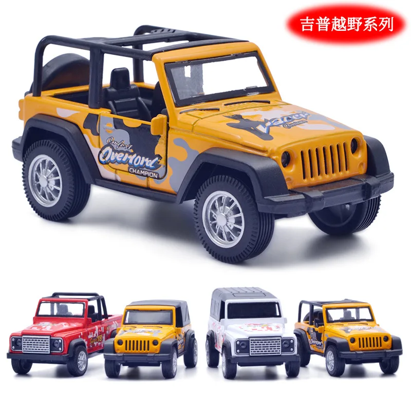 

New Graffiti Jeep Model Decoration Children's Alloy Huili Land Rover Guardian Car Model Toy off-Road Vehicle