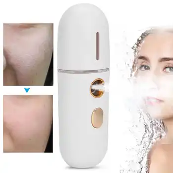 

12ml USB Charging Face Mist Sprayer Moisturizing Portable Face Humidifier Nano Face Steamer Skin Care Tools