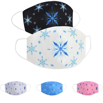 

Mouth Face Mask For Kids Windproof Anti Dust Safety Masks Snow Queen 2 Children Festive Party Keep Warm Mask