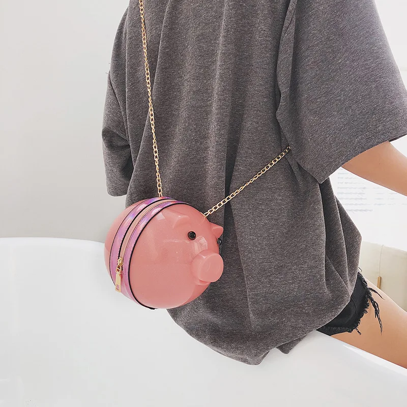 

Funny Cute Adorable Bag Women's 2019 Korean-style Versatile Mini Handbag Fashion Chain Shoulder Oblique