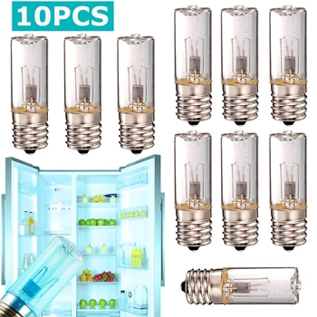 

10X E17 10V UVC Germicidal Quartz Lamp 185-254nm Ultraviolet Light Bulb UV Bactericidal Lamp Kill Mites for Bedroom Disinfection