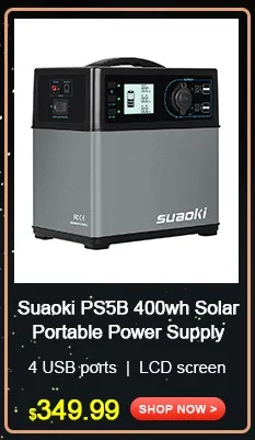 Suaoki Ps5b 400wh Portable Power Station Supply 5 Outputs Rechargeable Battery Station 4 Usb Charger Ac 2v 600a Jump Starter Rechargeable Batteries Aliexpress