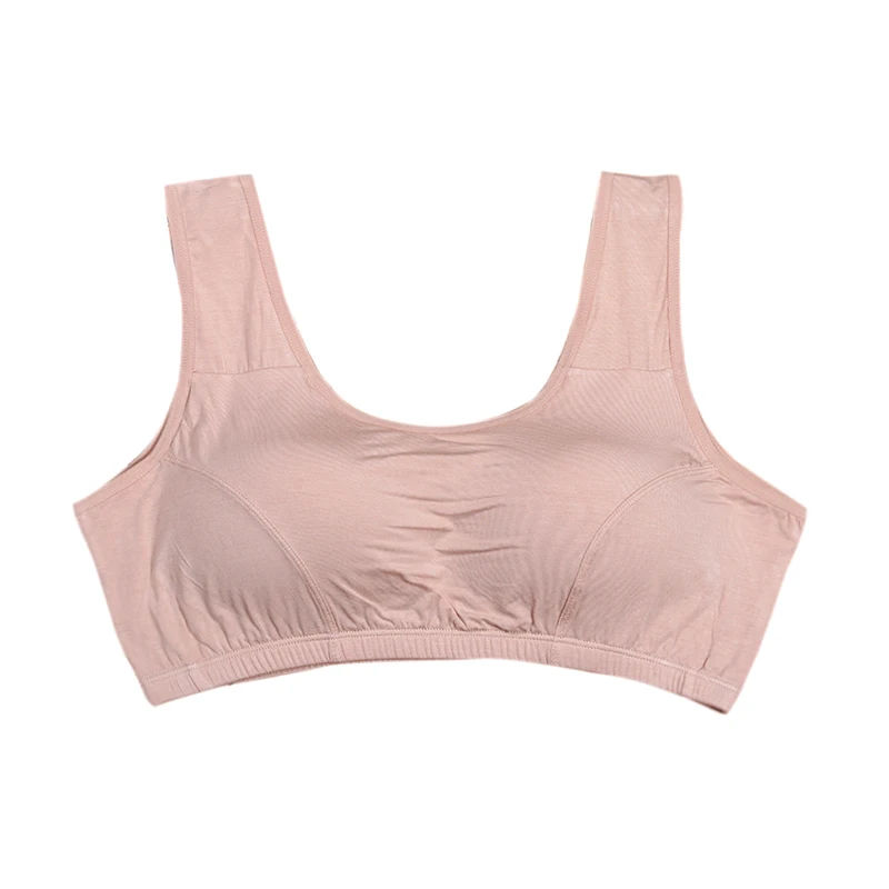 

Women's Big Size Bra Fixed Sponge Brassiere Underwear Chest Sleep Yoga Sports Bra Vest Top Cotton Bralette