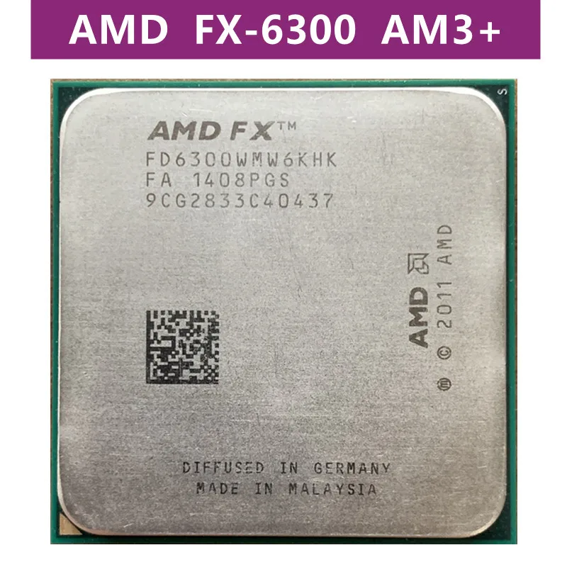 AMD FX6300 3.5GHz 소켓 AM3 FX 시리즈 6 코어 CPU 프로세서, FX 6300 FD6300WMW6KHK ...