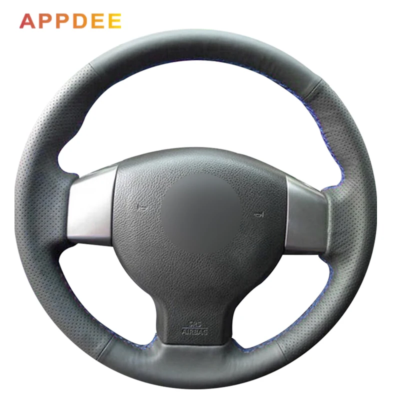 Чехол на руль из искусственной кожи для Nissan Tiida 2004 2010 Sylphy 2006 2011 Versa 2007 Note|leather steering