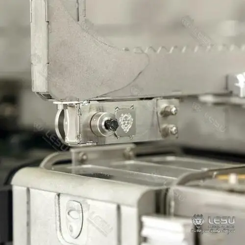 LESU 1/14 металлический VOL бортовой прицеп для DIY Tmy F16 RC тягач TH16377