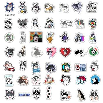 

50Pcs/Pack Siberian Husky Stickers For Motorcycle Skateboard Bicycle Creative Photo Guitar Album Laptop Diy Waterproof