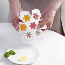 Пищевая ПВХ милая Снежинка Форма 7 отверстий домашние ледяные формы для крема ледяное мороженое на палочке формы Снежинка креативные ледяные кубики лотки