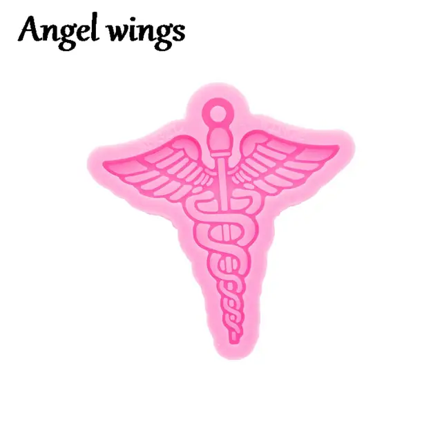 Dy0557 Nurse Tag Silicone Heart Molds, Orvosi Válaszadó Gyanta Penész, Súroló Teteje Sztataszkópos Ing Epoxi Diy Kézműves Eszköz - Image 2