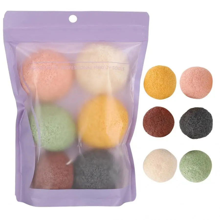 Косметический мягкий Konjak Лицевая ГУБКА для очищения пор мягкий для отшелушивания на лице очищающий слоеный инструмент для ухода за кожей косметический набор