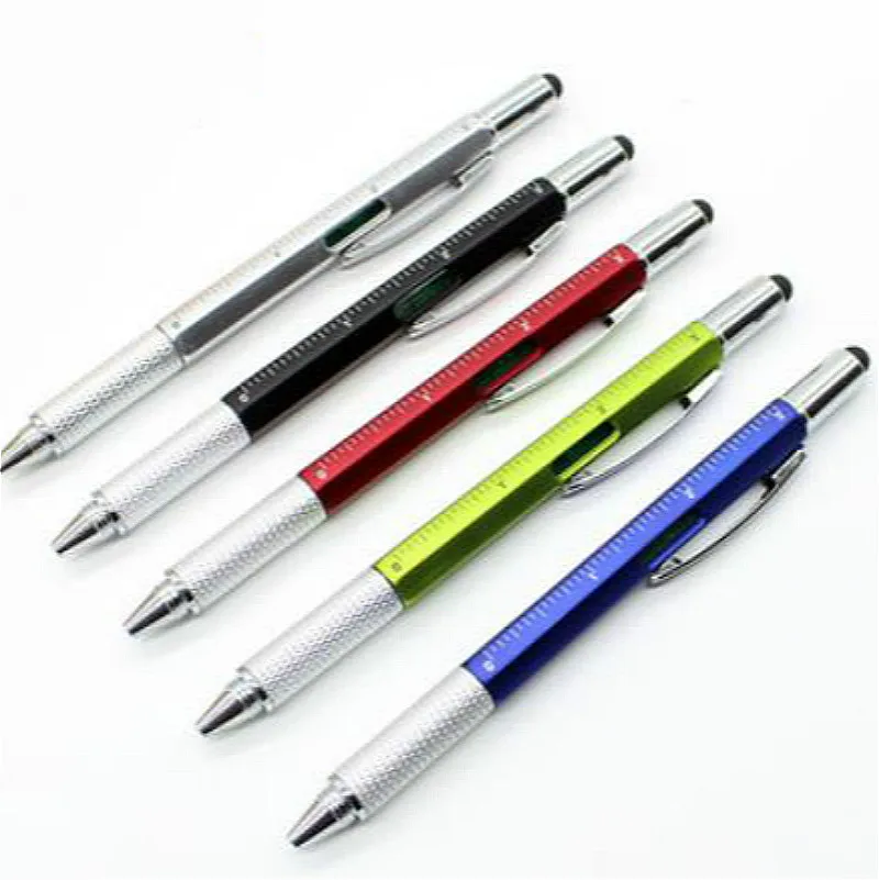 

2019 New 6 Color Multifunctional Ballpoint Pen High-quality Screwdriver Touch Screen School Office Supplie Stationery Pens