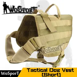 Wosport Canine жилет тактическая армейская Собака Обучение Молл 1000D Открытый военный спецназ жилет заряжает жгут Fighter куртка для домашних