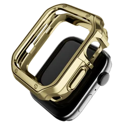 Enhanced Screen Protector and Protective Bumper Cover for 42MM (Gold)