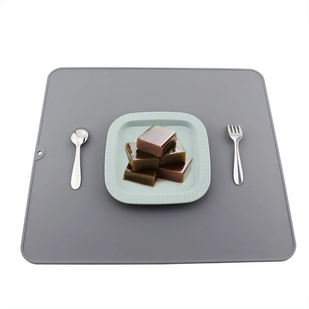 2pcs Silicone Dish Drying Mat Folding Draining Mat, Rectangle Drain Mat Drying Dishes Pad Heat Resistant Non-Slip Tray for Daily