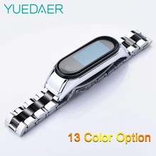 YUEDAER mi Band 4 металлический ремешок для Xiaomi mi Band 4 браслет из нержавеющей стали для mi Band 4 браслет mi band 4 браслеты