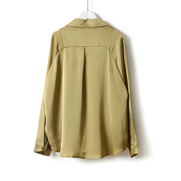 Blusas mujer de moda, Женские топы и блузки на пуговицах, однотонные женские рубашки с длинным рукавом, блузки для женщин, топы, одежда 6649 50