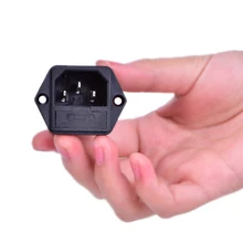 10A 250V AC AC-03 Мощность розетка с предохранителем и универсальным питанием-от источника переменного или гнездо держателя плавкого предохранителя разъемы