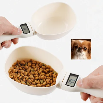 

250ML Pet Food Electronic Measuring Scoop Scale Cup Dog Cat Feeding Bowl Kitchen Scale Spoon Cup With Led Display Pet Supplier