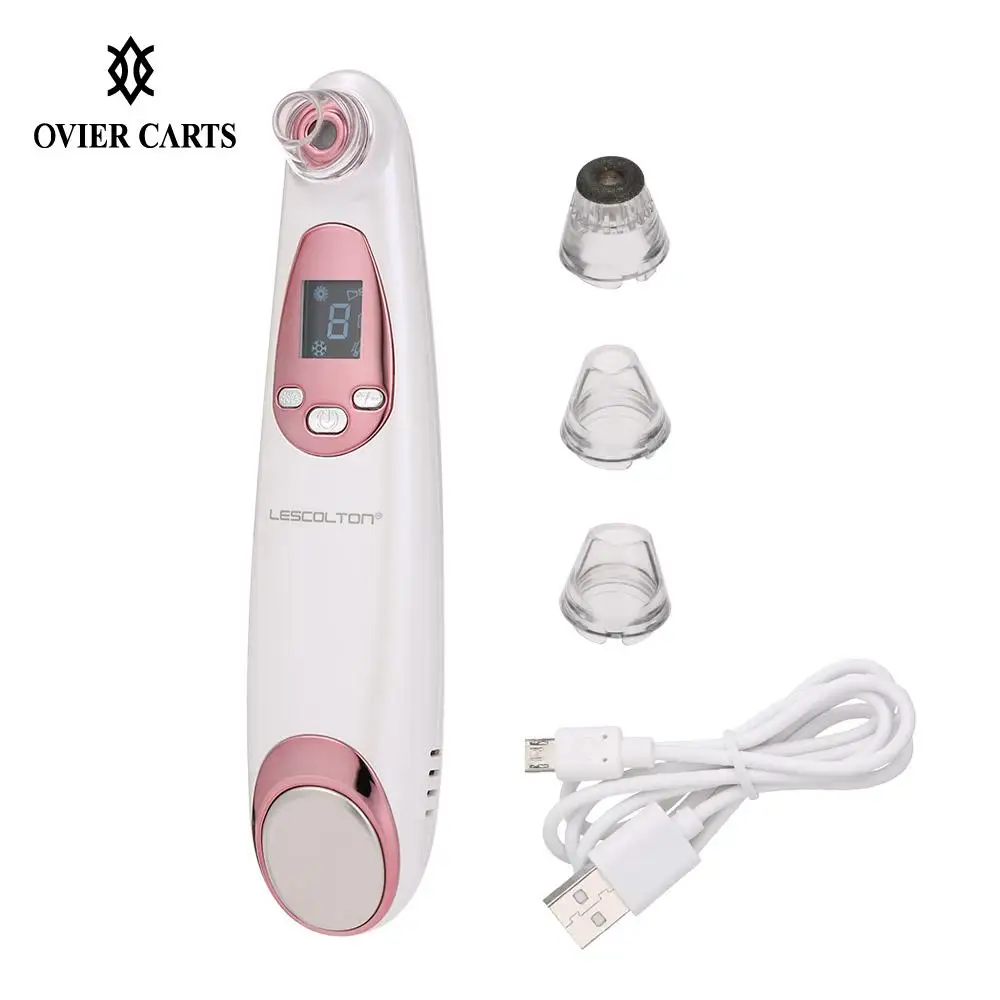 

Blackhead Remover Pore Vacuum Cleaner Pimple Removal Extractor Beauty Device with Thermal & Cold Care Suction Device Electric