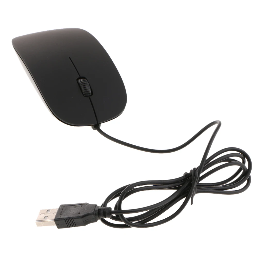 Ultra Slim Wired Optical Mouse 800 1000 1200 1600DPI Office Computer Mice for PC Laptop Desktop USB Wired Mouse PC 2019 New