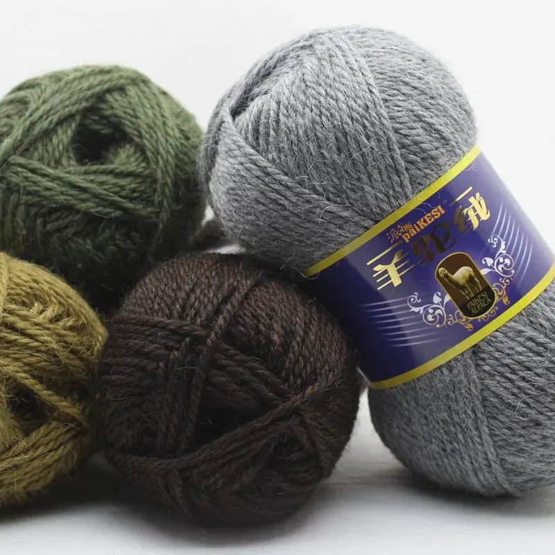 Цветная плотная пряжа для вязания крючком 500 г/лот детская трикотажная ручного