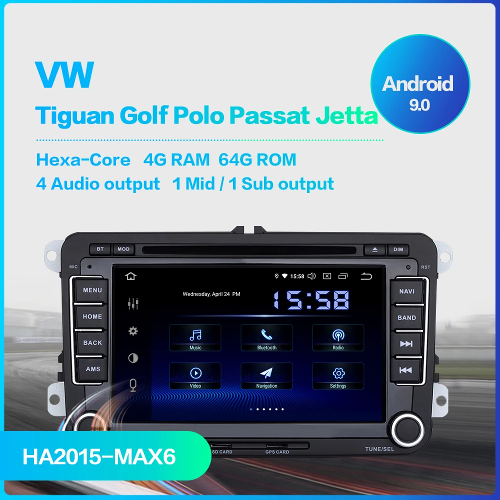 Sale Dasaita 7" 2 din Android 9.0 DSP Car DVD Player for VW Golf Polo Passat Tiguan EOS Bluetooth GPS 1080P Video TDA7850 64G ROM MP3 1 Sale Dasaita 7" 2 din Android 9.0 DSP Car DVD Player for VW Golf Polo Passat Tiguan EOS Bluetooth GPS 1080P Video TDA7850 64G ROM MP3 1
