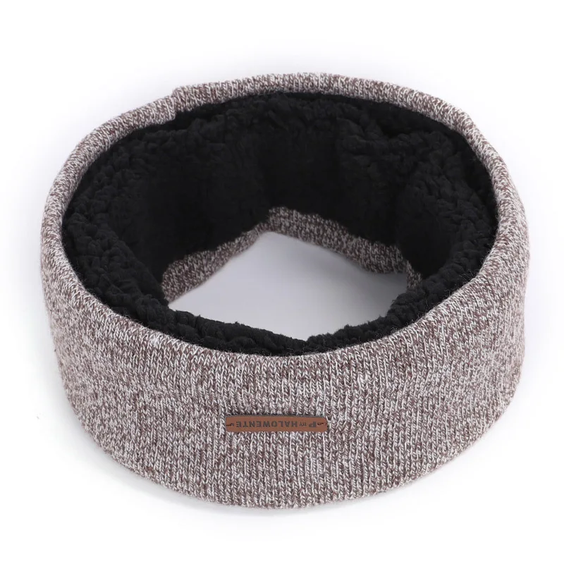 UNISEX Warm Knitted Ring Scarves Thick Inside Super Elastic Knit Mufflers Neck Warmers Loop Snood Shawl Ski Scarf For Men Women