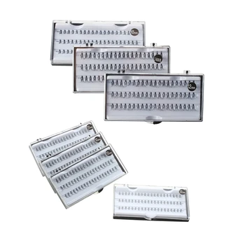 

4 Box Individual False Eyelash Eye Lash Extension 12Mm & 3 Box 180 x 10 Mm/ 12 Mm/ 14 Mm Artificial False Eyelashes Clump Lashes