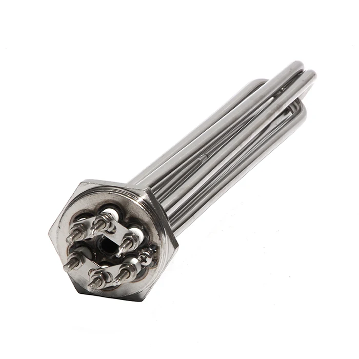 Description Picture 2 of item1 1/2" BSP/DN40 Water Heating Element for Brewery and Distilling Machine with Ground Screw and Probe 3KW/4.5KW/6KW/9KW/12KW