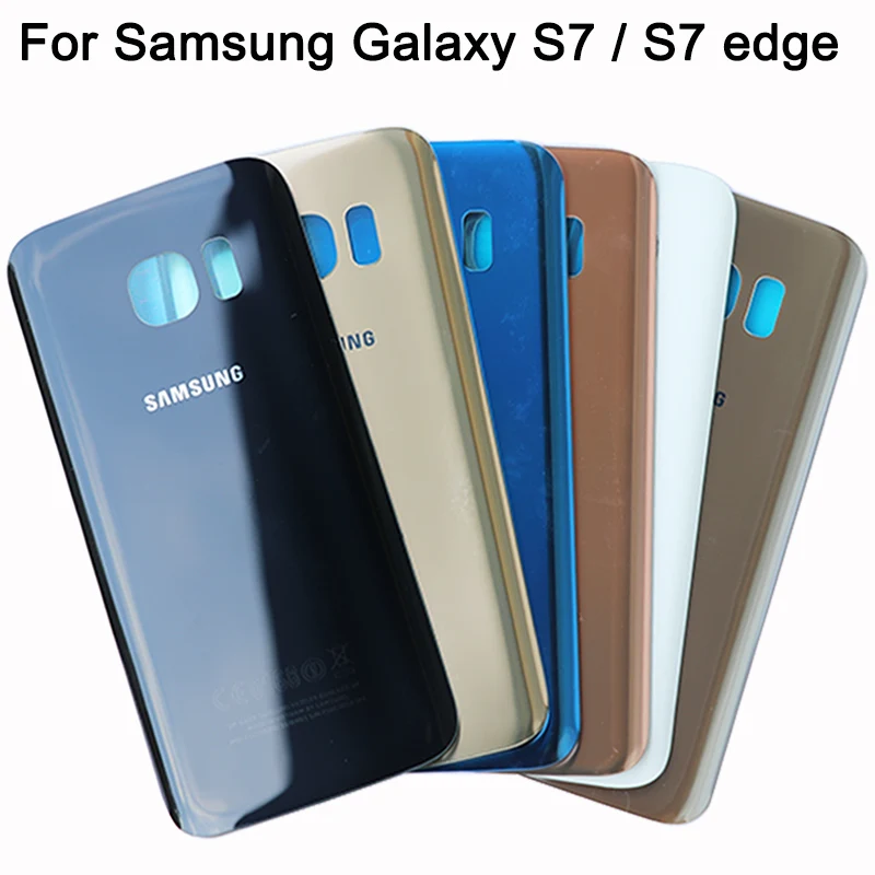 10 шт., новинка, чехол для аккумулятора S7, для samsung Galaxy S7, G930F/S7 Edge, G935F, задняя крышка, задняя крышка, стеклянный чехол