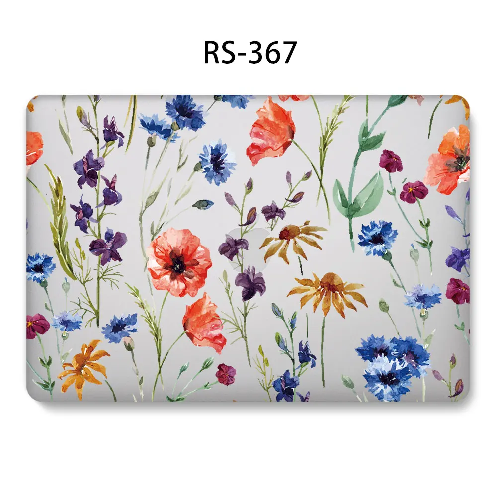 Чехол для ноутбука macbook Touch ID Air 13 A1932 Air Pro retina 11 12 13 13,3 15 touch bar A2159 A1706 A1707+ крышка клавиатуры - Цвет: 367