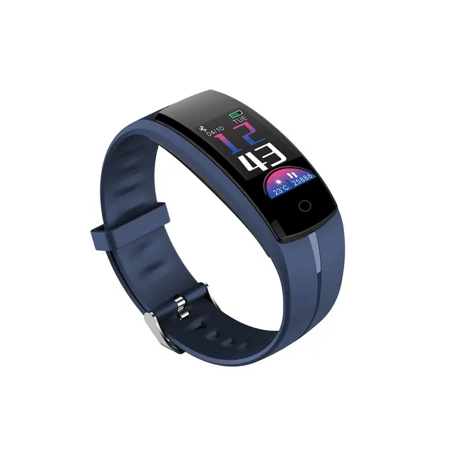 QS-100 Waterproof Smart Bracelet Heart Rate Monitor Sports Fitness Wristband  Real-time Tracker Health Sleep Watchband 2018
