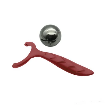 

Massager Muscle Relax Foot Roller Heated Massage Ball Handheld Heated Massage Ball Stainless Steel Practical Fitness Neck Back