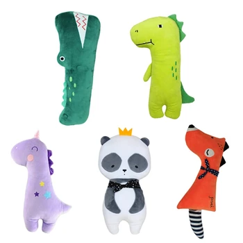

Auto New Kid Children Cute Animal Car Seat Strap Belt Cover Doll Toy Adjustable Pillow Pad Cushion Cover For Scooter