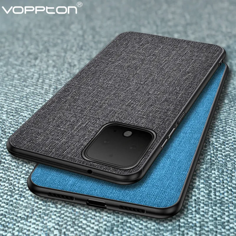 Чехол для Google pixel 4 XL деловая ткань твердый ПК мягкая задняя крышка из ТПУ с рамкой