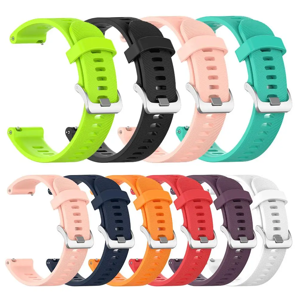 

20mm Silicone Smart Watch Band Strap Replacement for Garmin Forerunner 245M/245 relogio mas-culino zegarek damski New Hot