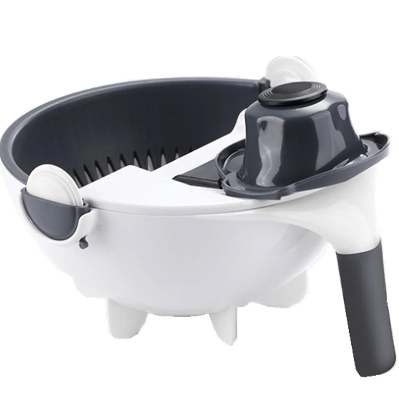 

Multifunctional Vegetable Manual Slicer Rotate Drain Basket Kitchen Gadgets Grater Veggie Chopper Slicer Fruit Peeler Shredder
