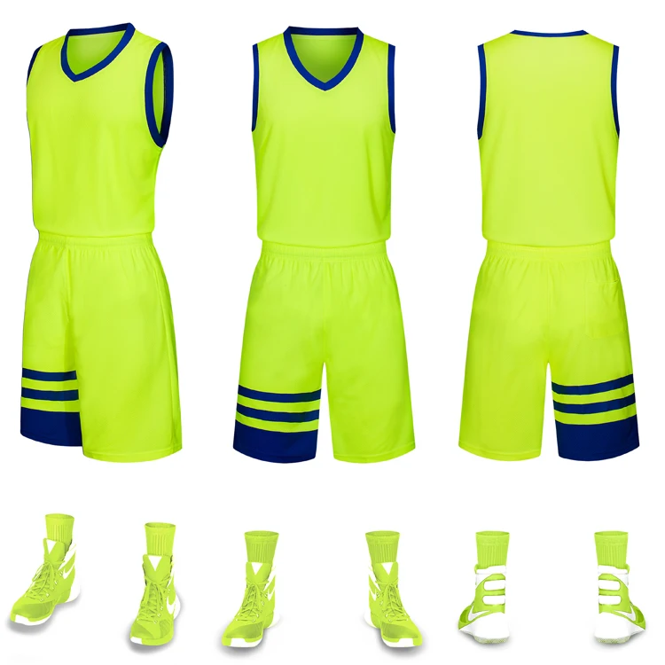 Fluorescent green DIY Детские/мужские баскетбольные майки колледжа высокого качества, молодежная баскетбольная форма набор, детская баскетбольная футболка, комплекты на заказ Джерси - Цвет: Fluorescent green
