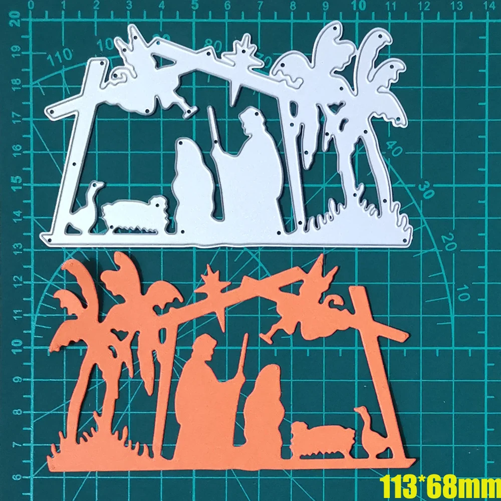 

Religious Metal Cutting Dies Cut Die Jesus Bless Gift to People DIY Etched Scrapbook Paper Craft Knife Mould Blade Punch Stencil
