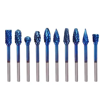 

10pcs/set Carbide Cutter Rotary Files Woodworking Polishing Grinding Heads