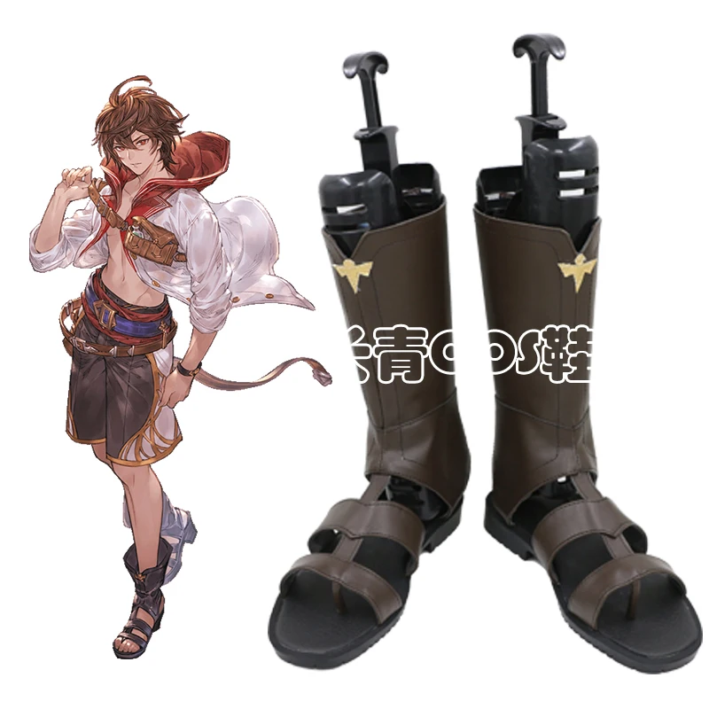 Granblue Fantasy Primarch on the Sandy Beach Sandalphon Summer Version Game Cosplay Shoes Boots C006 | Тематическая одежда и