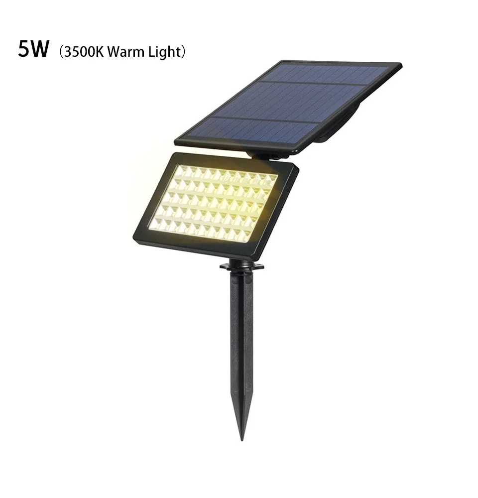 5w warm light SUNYIMA солнечная панель Зарядное устройство 50 Светодиодный точечный светильник Открытый светодиодный настенный светильник водонепроницаемый Solars садовый светильник DIY для солнечной системы - Цвет: 5w warm light