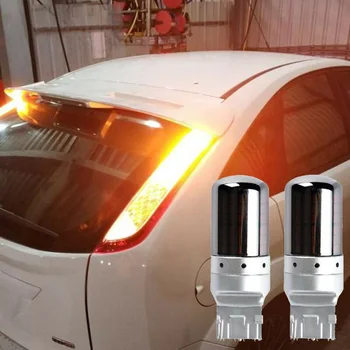 

Bulbs Turn Signal Light Replacement Parts Car Auto 2Pcs Amber 12V DC 21W