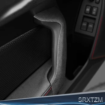 

For Subaru BRZ Toyota 86 2013-2020 ABS Covers Armrest Panel Molding Trim Strips Alcantara Suede WrappingCar Inner Door Handle